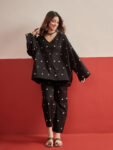 BLACK CARDS PRINT BOHO TOP BOTTOM SET