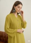 LEMON YELLOW SOLID SALWAR KURTA SET