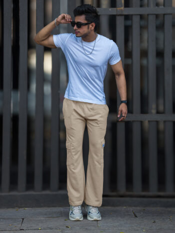 Maniac Men Solid Biscuit Baggy Fit Cargo
