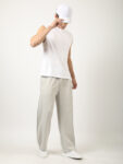 Maniac Men Solid Silver Grey Cotton Ballon Fit Trackpant