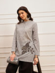 Grey Chic Embroidered Kurta