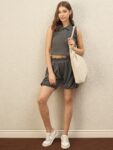 Premium Women Polo Top Shorts Co-ord Set