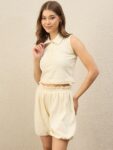 Premium Women Polo Top Shorts Co-ord Set