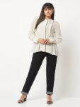 Pleated Silk Shirt