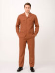 House of S Men’s Rust Safari Cord Set