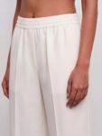 Barara White Cotton Pants