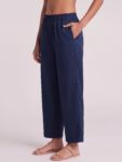Barara Navy Blue Cotton Pant